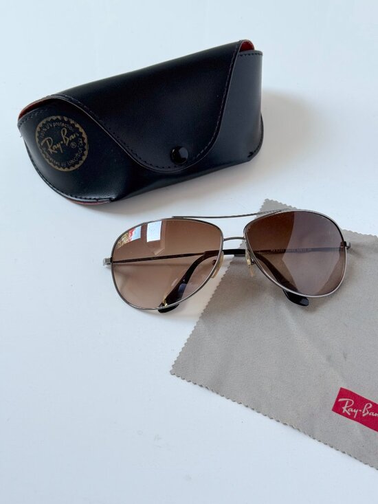 Ray-Ban RB3293 - GUNMETAL Frame BROWN GRADIENT Lenses 63mm Non-Polarized main image 4
